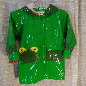 Kidorable kids frog rain jacket size 5/6